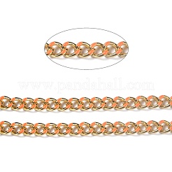 Golden Brass Enamel Curb Chain&nbsp;CHC-H103-07I-G