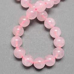 Natural Rose Quartz Bead Strands&nbsp;G-R173-14mm-04