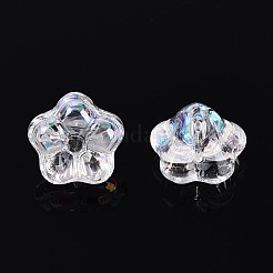 Electroplate Transparent Glass Beads Strands&nbsp;EGLA-N055-03A-12
