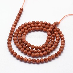 Goldstone Beads Strands&nbsp;X-G-N0200-01A-3mm