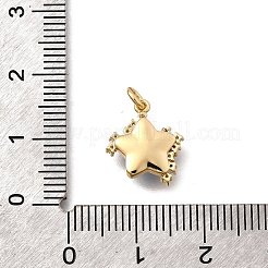 Brass Micro Pave Cubic Zirconia Charms&nbsp;KK-Q043-04G