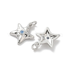 Brass Pave Cubic Zirconia Pendants&nbsp;KK-P325-32P