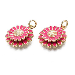 Brass Enamel Pendants&nbsp;KK-Q769-014E-NF