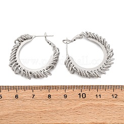 Brass Hoop Earrings&nbsp;EJEW-R025-31P