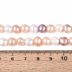 Natural Cultured Freshwater Pearl Beads Strands&nbsp;PEAR-N014-05M-02