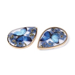 Transparent Epoxy Resin Pendants&nbsp;RESI-T059-20D