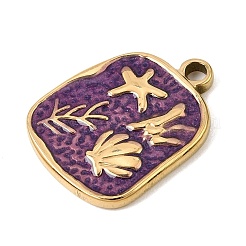 303 Stainless Steel Enamel Pendants&nbsp;SA-CBA9D90-05G-02