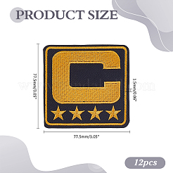 Computerized Embroidery Cloth Iron on/Sew on Patches&nbsp;LS-PATC-WH0006-91C