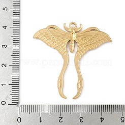 304 Stainless Steel Moth Pendants&nbsp;X-STAS-S186-08B-G