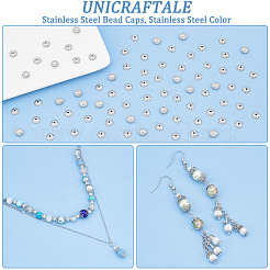 304 Stainless Steel Bead Caps&nbsp;STAS-UN0042-46