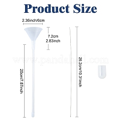 2Pcs Plastic Beaded Funnel Tools&nbsp;TOOL-YWC0007-001