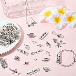 60Pcs 20 Styles Tibetan Style Alloy Connector Charms&nbsp;TIBE-SC0002-51
