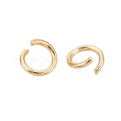 304ステンレススチールオープン丸カン  ラウンド  ゴールドカラー  7x1mm  内径：4.5mm  18ゲージ  約149個/袋&nbsp;STAS-Q113-7x1.0mm-G-01