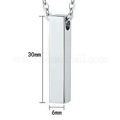 Non-Tarnish 304 Stainless Steel Urn Ashes Pendants&nbsp;BOTT-PW0001-094