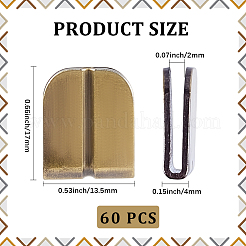 60Pcs Alloy Binding Clip for Bag&nbsp;FIND-CP0004-01