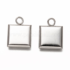 Non-Tarnish 304 Stainless Steel Pendant Cabochon Settings&nbsp;STAS-I176-07P