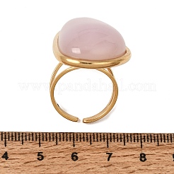 Resin Imitation Gemstone Cuff Open Rings&nbsp;RE-CBA09F0-01G-01