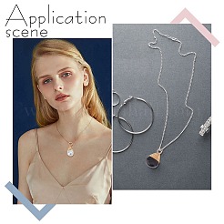 60Pcs 2 Styles Transparent Glass Pendants&nbsp;FIND-AR0005-07