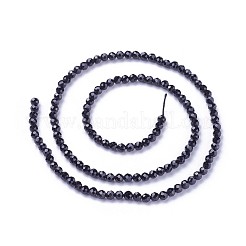 天然スピネルビーズ連売り  多面カット  ラウンド  3~3.5mm  穴：0.5mm  約115~130個/連  14.5~16.1インチ（37~41cm）&nbsp;G-F619-14-3mm