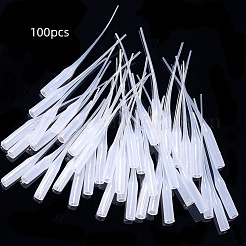 使い捨てのプラスチック接着剤のスポイト  ホワイト  65~80x5mm  穴：3.5mm&nbsp;TOOL-L016-01