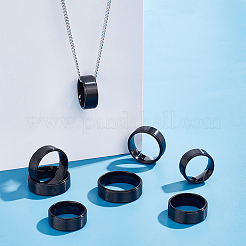 14Pcs 7 Size 201 Stainless Steel Plain Band Rings Set for Women&nbsp;RJEW-UN0002-79