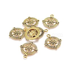 Tibetan Style Alloy Compass Pendants&nbsp;LS-TIBEP-S272-AG-LF