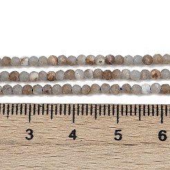 天然アンジェライトビーズ連売り  ラウンド  多面カット  2.5mm  穴：0.5mm  約180個/連  15.94''（40.5センチメートル）&nbsp;G-RM2025-A48-A