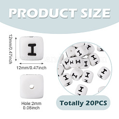 20Pcs Food Grade Eco-Friendly Silicone Beads&nbsp;SIL-TADJ0001-02I