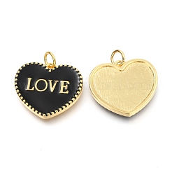 Brass Enamel Pendants&nbsp;KK-B027-03G-C