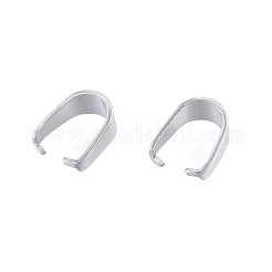 変色しない304ステンレススチール製スナップオンベイル  ステンレス鋼色  7x3mm  ピン：0.6mm&nbsp;STAS-B027-03P-01