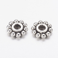 Gear Tibetan Style Alloy Spacer Beads&nbsp;X-AB145