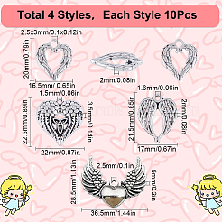 40pcs 4 styles Tibetan Style Alloy Pendants&nbsp;TIBE-SC0001-93