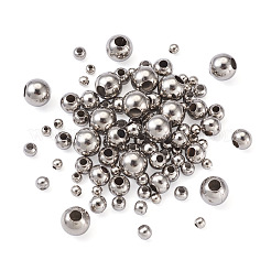 Round 304 Stainless Steel Beads&nbsp;STAS-MP0001-01P