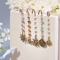 15Pcs 3 Style Alloy Bookmark&nbsp;AJEW-FH00048