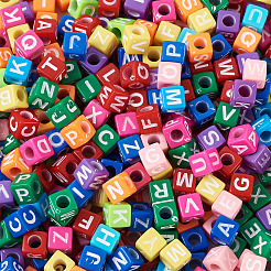 Mixed Color Acrylic Enamel Beads&nbsp;SACR-TA0001-08