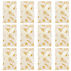 厚紙ジュエリーセット梱包箱  内部のスポンジ  リング用  小さな時計  ネックレス  イヤリング  ブレスレット  長方形  淡黄色  8x5x2.5cm&nbsp;CON-TAC0008-04F