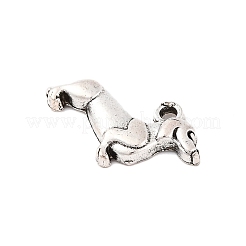 Tibetan Style Alloy Puppy Pendants&nbsp;TIBEP-20414-AS-NR