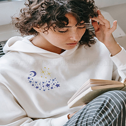 粘着性のシルクスクリーン印刷ステンシル  木に塗るため  DIYデコレーションTシャツ生地  ターコイズ  スター  280x220mm&nbsp;X1-DIY-WH0338-305