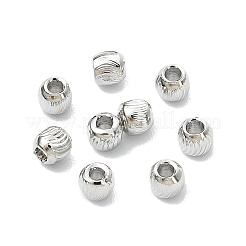 SHEGRACE Brass Textured Round Beads&nbsp;XGRPCU217-296P