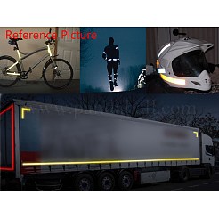 Waterproof Safety Mark Reflective Tape Crystal Color Lattice Reflective Film&nbsp;LS-DIY-WH0083-03D