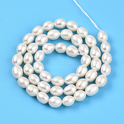 Natural Cultured Freshwater Pearl Beads Strands&nbsp;PEAR-N012-06-03A-01