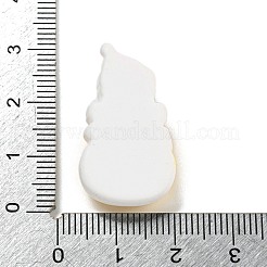 クリスマス不透明樹脂デコデンカボション  雪だるま  28~29x16~17x7'8mm&nbsp;RESI-U006-05A