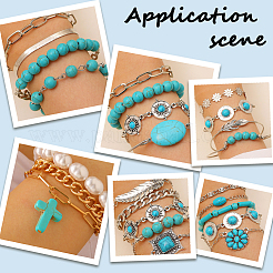 1200Pcs 12 Styles Synthetic Turquoise Beads Sets&nbsp;TURQ-PA0001-01A