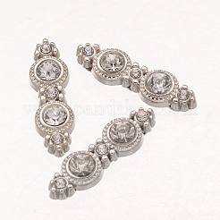 Alloy Grade A Rhinestone Spacers&nbsp;ALRI-H046-N