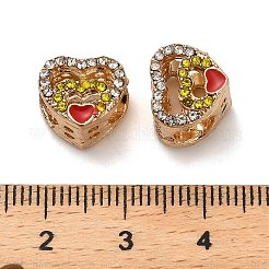 Alloy Enamel European Beads&nbsp;FIND-Q115-10G