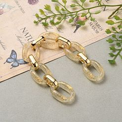 Handmade Transparent Acrylic & CCB Plastic Cable Chains&nbsp;X-AJEW-JB00829