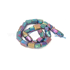 Electroplated Natural Quartz Crystal Beads Strands&nbsp;G-D0009-01B-05