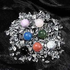 Natural & Synthetic Gemstone Healing Round Ornaments&nbsp;AJEW-FS0001-13A