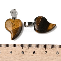 Natural Tiger Eye Pendants&nbsp;G-B127-11P-06