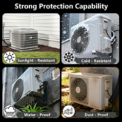 Cloth Outdoor Air Conditioning Pipe Insulation Protective Cover&nbsp;AJEW-WH0752-351A